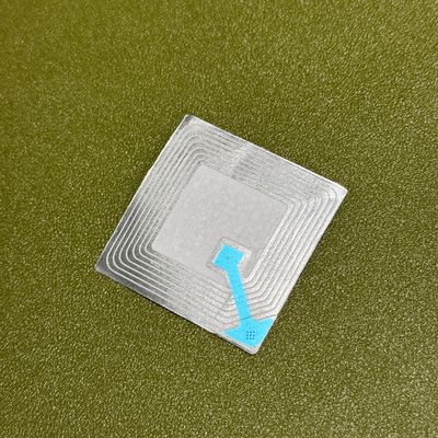 White EAS 8.2MHz Security RF Soft Label 50 X 50mm Coated Paper With Bar Code